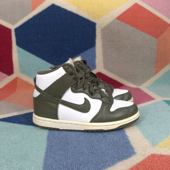 Nike Dunk High GS Cargo Khaki 13C - Picture 3 of 8